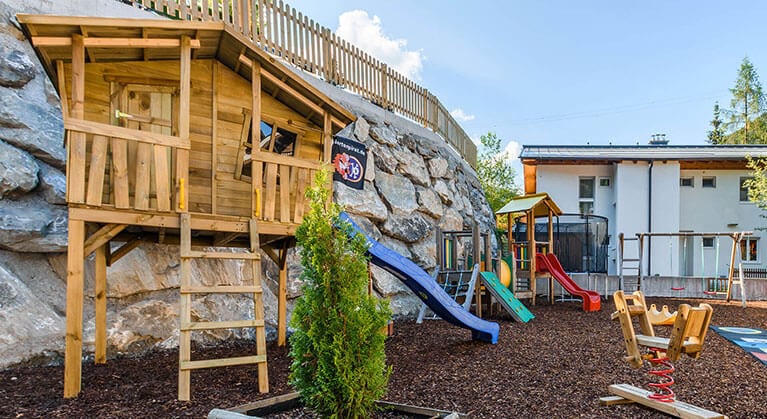 Kinderspielplatz beim Hotel Hubertus in Wagrain, Salzburger Land