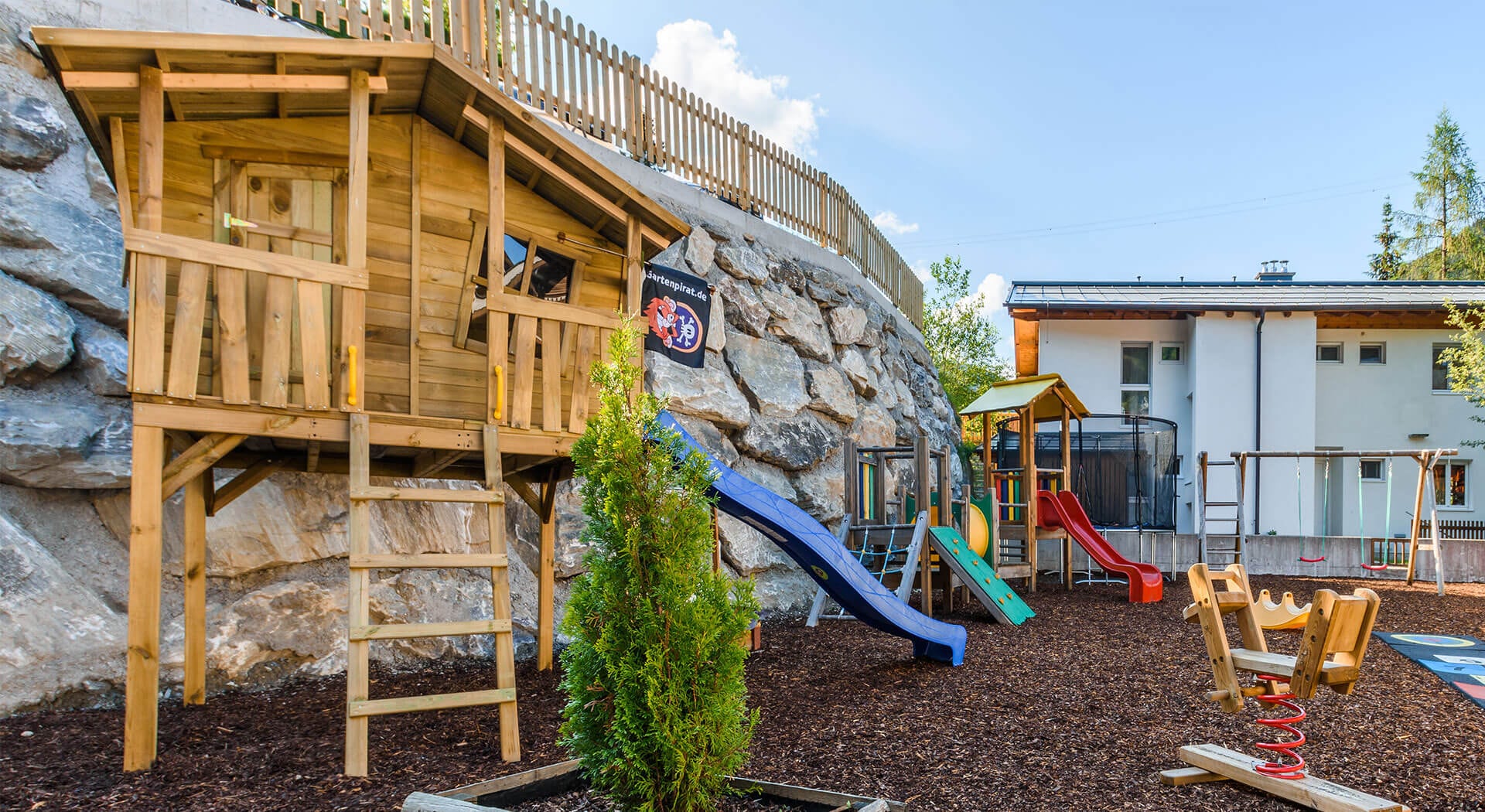 Kinderspielplatz beim Hotel Hubertus in Wagrain, Salzburger Land